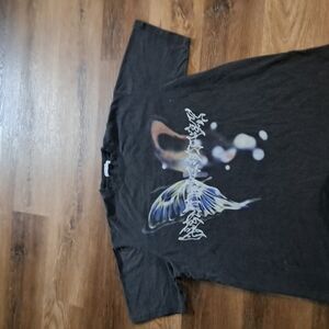 Graphic Black T-Shirt with Colorful Design